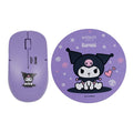 Anitech x Sanrio เมาส์ไร้สาย+แผ่นรองเมาส์ KU-WMP01-PU Purple